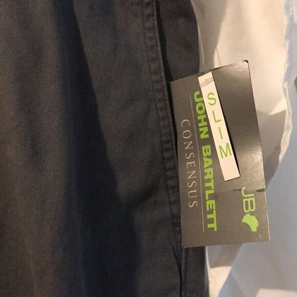 John Bartlett Consensus Men's Flat Front Slim Chino Pants In Grey Size 40 NWT - Picture 5 of 6